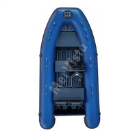 Bateau pneumatique CE 12 pieds (3,6 m) en Hypalon avec coque en V profond en aluminium, type Gommoni Tender Dinghy