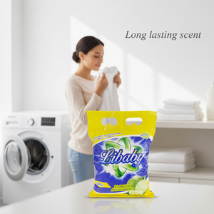 Detergente en Polvo para Lavandería de Alta Espuma, Precio Bajo, Paquete de Fábrica OEM, Venta al por Mayor a Granel en África - Product Image 4