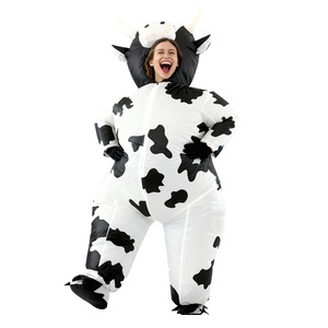 Costume <span class=keywords><strong>gonflable</strong></span> de <span class=keywords><strong>vache</strong></span> pour mascarade, cosplay, performance animale, Halloween, fête amusante, tenue de <span class=keywords><strong>vache</strong></span>, accessoires de déguisement - Product Image 1