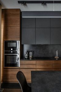 <span class=keywords><strong>Australie</strong></span> artisanal sur mesure sans poignée en bois armoires de cuisine en stratifié pour petite maison - Product Image 4