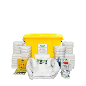 Kit de respuesta a derrames de petróleo SABER de máxima cobertura, contenedor con ruedas de 660 litros para depósitos terminales y astilleros marinos - Product Image 1