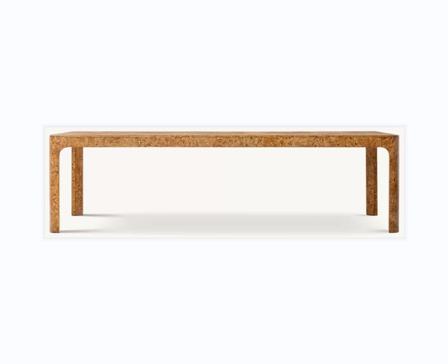Retail Customize Vintage Furniture Burl Wood Vanity Desk With Drawers