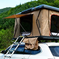 Carpa de techo para coche, impermeable, ligera, de aluminio, con carcasa rígida.