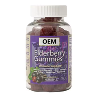 Gummies de sureau OEM directement de l'usine, vitamines stimulant l'immunité pour adultes, supplément éclaircissant les imperfections et blanchissant la peau