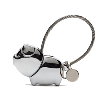 Porte-clés original en forme de cochon en or, porte-clés en forme de cochon, charme d'anime, porte-clés de couple, cadeau de la Saint-Valentin