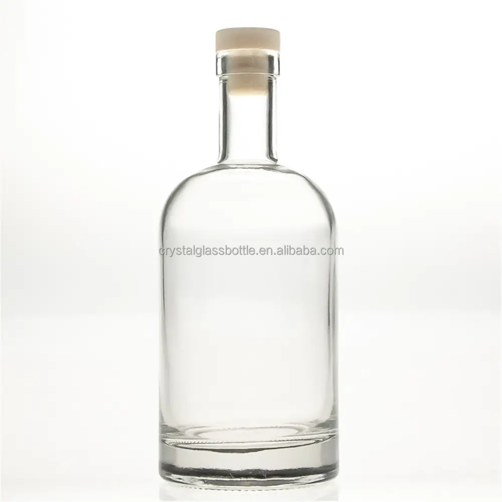 China Fabrik individuelle alkoholische Glasflasche 750 ml leeres Glas Likör Wein-Flaschen
