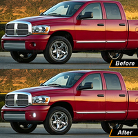 Lámpara LED antiniebla para coche, luz diurna DRL, ojos de ángel para Dodge Ram 1500 2500 3500 2002 2003 2004 2005 2006 2007 2008
