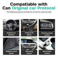 Autoradio Android 13 de 10,25 pouces avec GPS intégré, écran partagé, aide au recul et TV pour Lexus RX 2009-2015 CarPlay