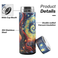 Regalo Empresarial Personalizado, Taza Térmica con Impresión UV Directa, Vaso Aislado con Imagen Completa, Botella de Agua de Acero Inoxidable