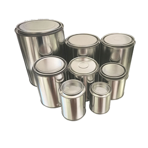 Vente directe d'usine, boîte en étain antirouille de 1 L avec couvercles, logos personnalisés, boîtes vides pour peinture - Product Image 2