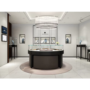 Vitrine de présentation de bijoux entièrement assemblée, verrouillable, sur pied, personnalisable avec un joli logo – Offre Spéciale - Product Image 3