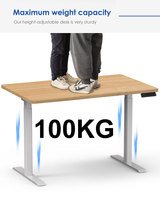 Cadre de bureau électrique réglable en hauteur de style moderne 2UF2 pour bureau d'ordinateur assis-debout avec réglage électronique