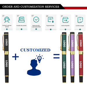 Nanomu cancelleria calligrafia metallo penna stilografica 0.5mm sostituibile cartucce d'inchiostro personalizzabile Logo studente imballaggio sciolto - Product Image 4
