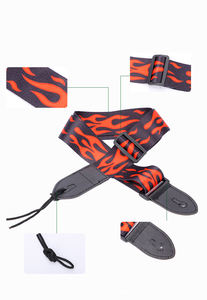 Venta al por mayor de transferencia térmica de poliéster de algodón de impresión correa de <span class=keywords><strong>guitarra</strong></span> para guitarras bajo guitarras eléctricas - Product Image 3