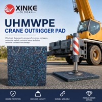 Plaques flottantes stabilisatrices en UHMWPE résistantes à l'usure pour grue, pour projets de construction lourds