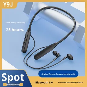 Y9 Modello Privato per Auricolari a Collare 6.0 Impermeabili Wireless a Basso Prezzo Nuovo Modello 2025 con Batteria a Lunga Durata - Product Image 5