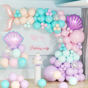 Kit Guirlande de Ballons en Latex Sirène, Arche de Ballons Queue de Sirène, Unisexe, Petite Sirène, Anniversaire, Saint-Valentin, Noël, Halloween, Thème Marin - Product Image 3
