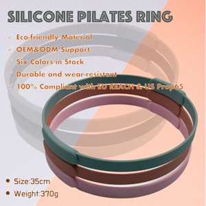 Anillo de Pilates de Silicona de 35 cm, Ecológico, Círculo de Resistencia para Ejercicios en Casa, Seis Colores Disponibles, Ligero y Resistente al Desgaste - Product Image 6