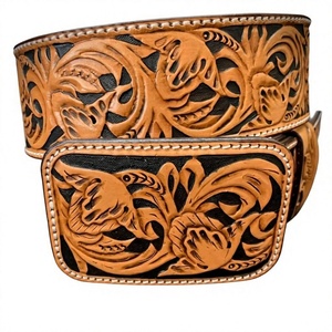Dark Fashionable Men's Genuine Cow Hide Leather Vintage Steel Eco-Friendly Heavy Duty Pin Buckle Skull Design Square Belt 3.8cm - Product Image 2