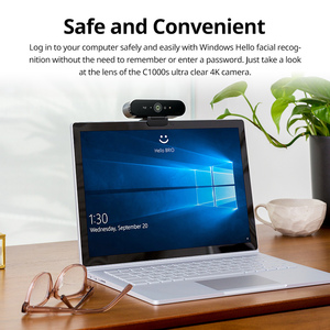 Original <span class=keywords><strong>Logitech</strong></span> C1000S Brio 4K gran angular Ultra Hd 1080P HD videollamada micrófono incorporado cámara portátil ordenador Webcam - Product Image 5