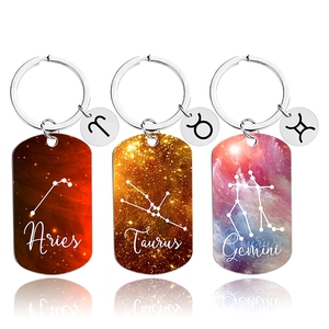 Llaveros metálicos <span class=keywords><strong>para</strong></span> pagos en efectivo transfronterizos en Europa y América como regalos festivos <span class=keywords><strong>para</strong></span> amigos, los mejores de los 12 signos del zodíaco - Product Image 1