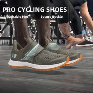 Chaussures de cyclisme professionnelles pour femmes, nouveau design tendance, boucle élégante, empeigne en mesh, semelle extérieure en caoutchouc pour le spinning - Product Image 2