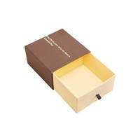 Couvercle de tiroir de boîte cadeau Kraft de couleur unie, carré créatif, couverture rigide pour les cadeaux de vacances, emballage de ceinture de parfum en carton ondulé