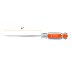 BOX 6 Cabinet <b>Screwdriver</b> 1/8' x 4' Acetate Handle, TRUPER - Product Image 1