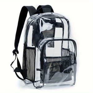 Tùy Chỉnh Phong Cách Ba Chiều Rõ Ràng Trong Suốt PVC Trường Ba Lô Trọng Lượng Nhẹ Ngoài Trời Không Thấm Nước Polyester Thiết Kế Thời Trang - Product Image 2