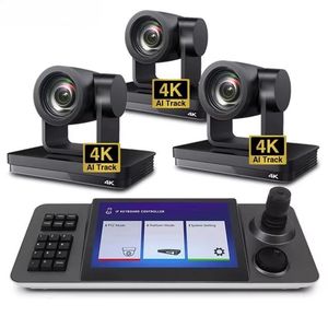 ชุดควบคุมกล้อง IP POE 4K พร้อมชุดอุปกรณ์ AI Track Live Video Switcher Ndi Broadcast สำหรับงานโบสถ์ MC8420+MK3000 IP POE - Product Image 1
