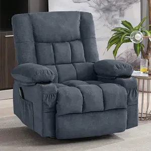 Sofá reclinável giratório de cuero genuino vip cinema ue cadeira reclinável de veludo