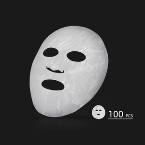 100 Pcs ไม่มีพลาสติก Face Mask แผ่น<span class=keywords><strong>กระดาษ</strong></span> Natural Skin Care เครื่องมือความงามทิ้งหน้ากากใบหน้า DIY - Product Image 1