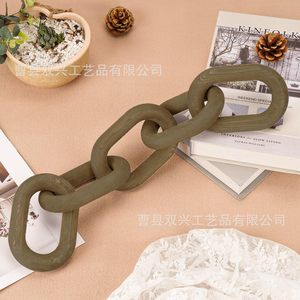 Wooden <b>Decorative</b> Chain Irregular Shape Rustic Style Home <b>Decor</b> <b>Wall</b> Hanging - Product Image 1