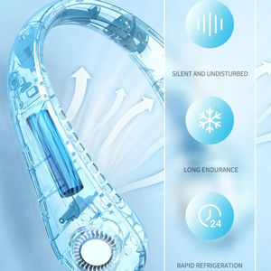 Ventilador de Cuello sin Aspas, Portátil, de Tres Velocidades, Manos Libres, Recargable, con Batería de 2000mAh, para Uso en el Hogar, el Automóvil y al Aire Libre - Product Image 3