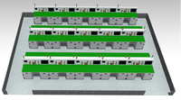 Plataforma Modular de Entrenamiento para la Comisiónación de Robots Industriales, para la Enseñanza de Sistemas Eléctricos, Neumáticos, PLC y Servo