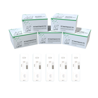 Kaset Tes Cepat Antigen Coronavirus Canine CCV Colloidal Gold Kit Diagnostik Veteriner untuk Perlengkapan Laboratorium Tes Anjing