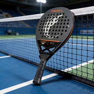 Raqueta de Pádel de Carbono 3K para Jugadores Intermedios de Club con Potencia Controlada, Superficie de Arena con Patrón 3D - Product Image 3