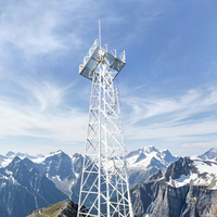 Tour de diffusion de télévision numérique DVB-T2 professionnelle avec structure en treillis d'acier Q345B pour la transmission de signal haute définition