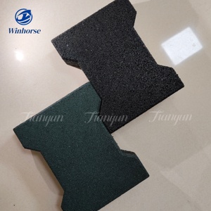Briques de revêtement de sol <span class=keywords><strong>en</strong></span> caoutchouc durable <span class=keywords><strong>en</strong></span> os de chien <span class=keywords><strong>pour</strong></span> écuries de <span class=keywords><strong>chevaux</strong></span> allées allées tapis de décrochage caoutchouc antidérapant - Product Image 1
