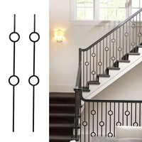 Fer forgé parfait anneau circulaire balustres creux garde-corps d'escalier intérieur Villa hôtel pont ornement balustres