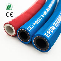 Tuyau en caoutchouc double usage air-eau, pression max. 30 bars Coton tressé EPDM, plusieurs tailles disponibles