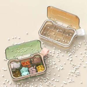 Xách tay 7 Ngày Hàng Tuần y học hộp KEYCHAIN-phong cách hình chữ nhật <span class=keywords><strong>Pill</strong></span> container nhựa trường hợp làm bằng PC - Product Image 2