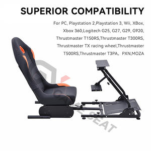 GY033 Support de simulateur de course pour chaise de jeu vidéo Cadre de siège de course pour jeu de roues G27 Thrustmaster <span class=keywords><strong>T300</strong></span> T150 <span class=keywords><strong>RS</strong></span> - Product Image 6