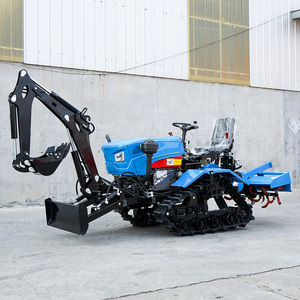 Mini-tracteur chenillé 35HP 50HP avec motoculteur rotatif et lame de bulldozer pour le travail du sol agricole - Product Image 3