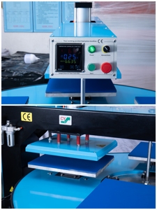 Presse à Chaud Rotative Pneumatique à Quatre Stations pour Sublimation de T-shirts, Modèle 40x60, <span class=keywords><strong>Prix</strong></span> Abordable pour Ligne de Production - Product Image 5