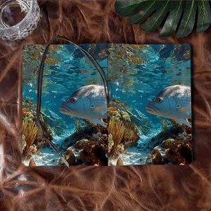 Cierre de corbata Vintage A6 hecho a mano <span class=keywords><strong>para</strong></span> cuaderno, 160 páginas, regalo Ideal <span class=keywords><strong>para</strong></span> coleccionistas de vinilo con <span class=keywords><strong>peces</strong></span>, corales, plantas marinas bajo el agua - Product Image 6