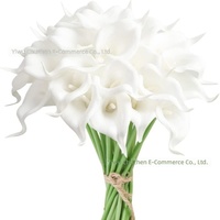 Calla Lily 35 cm Bunga Buatan Buket Pernikahan Dekorasi Rumah Fotografi Luar Ruangan Bahan Plastik Lembut Realistis Injeksi