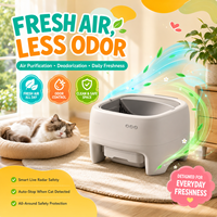 Litière pour chat intelligente Premium MBC-ICB016 |   Nettoyage facile et contrôle des odeurs |   Grande capacité, matériau ABS |   Toilette de luxe à commande par application