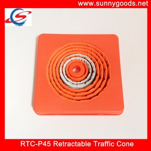 وقت الليل على جانب الطريق في حالات الطوارئ استخدام متعددة الأغراض المنبثقة للطي السلامة قمع مخروطي الشكل للمرور مع مصباح ليد - Product Image 6