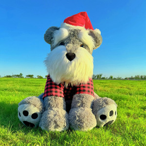 Nuevo estilo de buena calidad de alta calidad suave relleno animal perro <span class=keywords><strong>Schnauzer</strong></span> peluche perro de peluche - Product Image 2